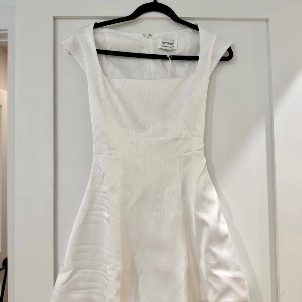 Peppermayo Maryjane White Mini Dress